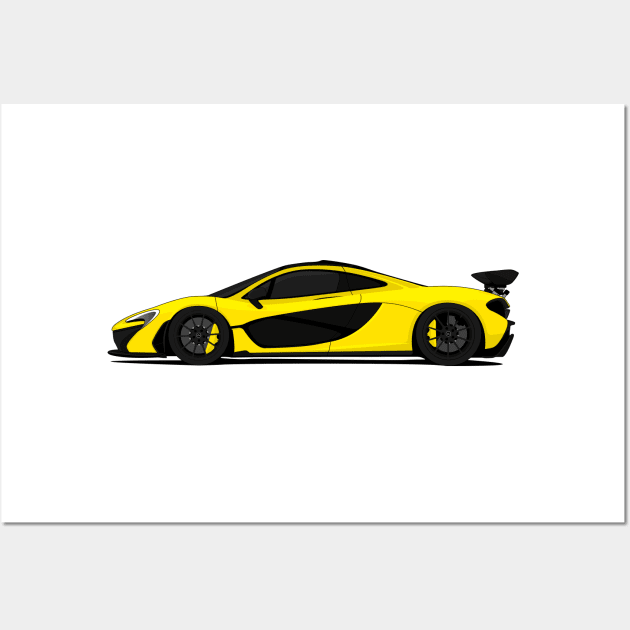 MCLAREN P1 YELLOW Wall Art by VENZ0LIC